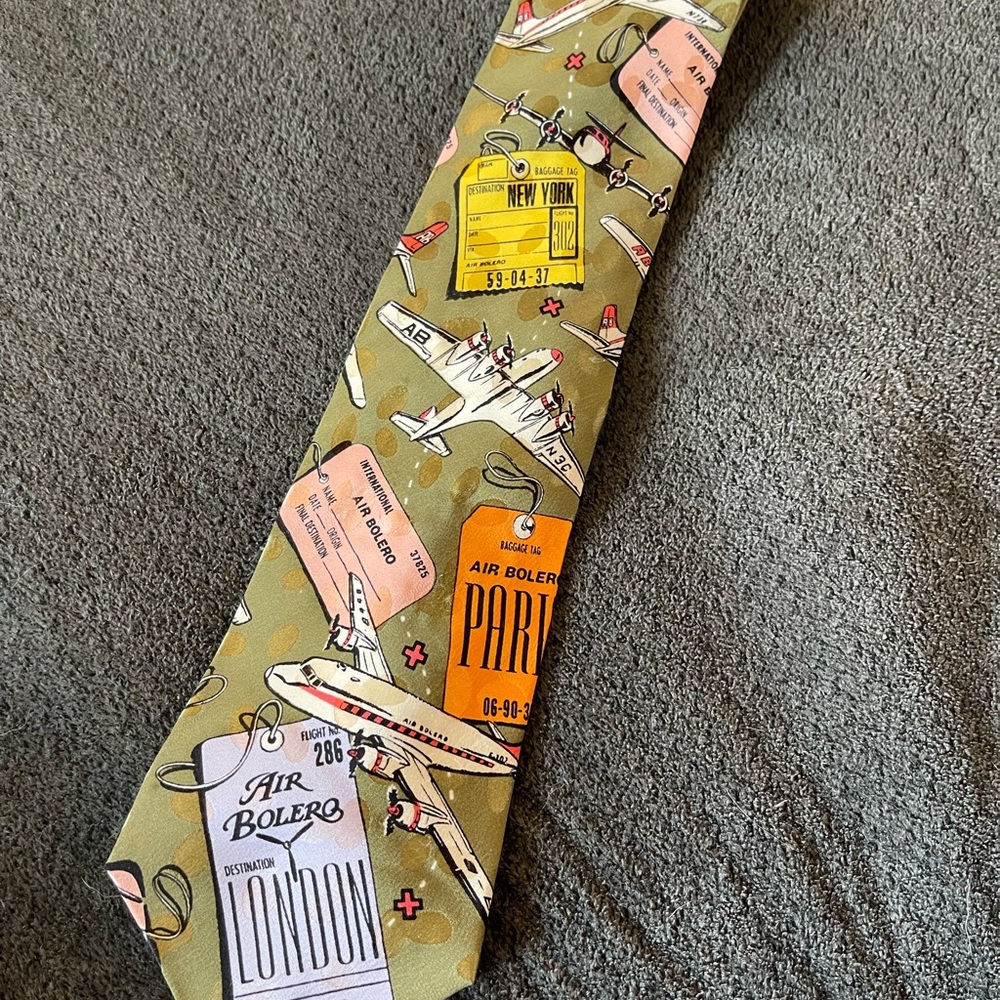 Addiction Bolero Men’s Tie Planes C26